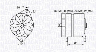 MAGNETI MARELLI 063534681400 -  Генератор
